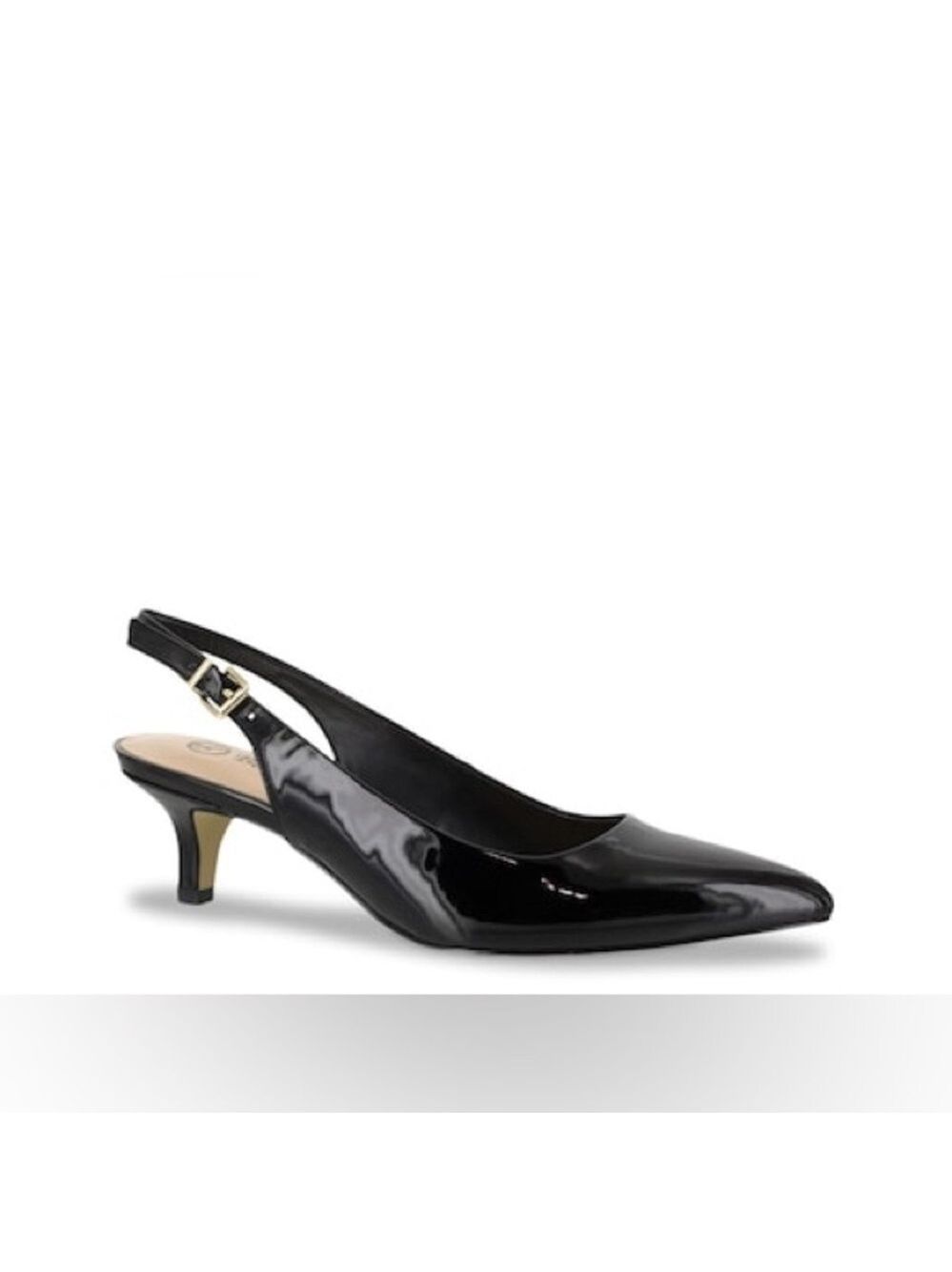BELLA Vita Women’s Scarlett II Pump Black Patent Leather Sling Back 8.5W
